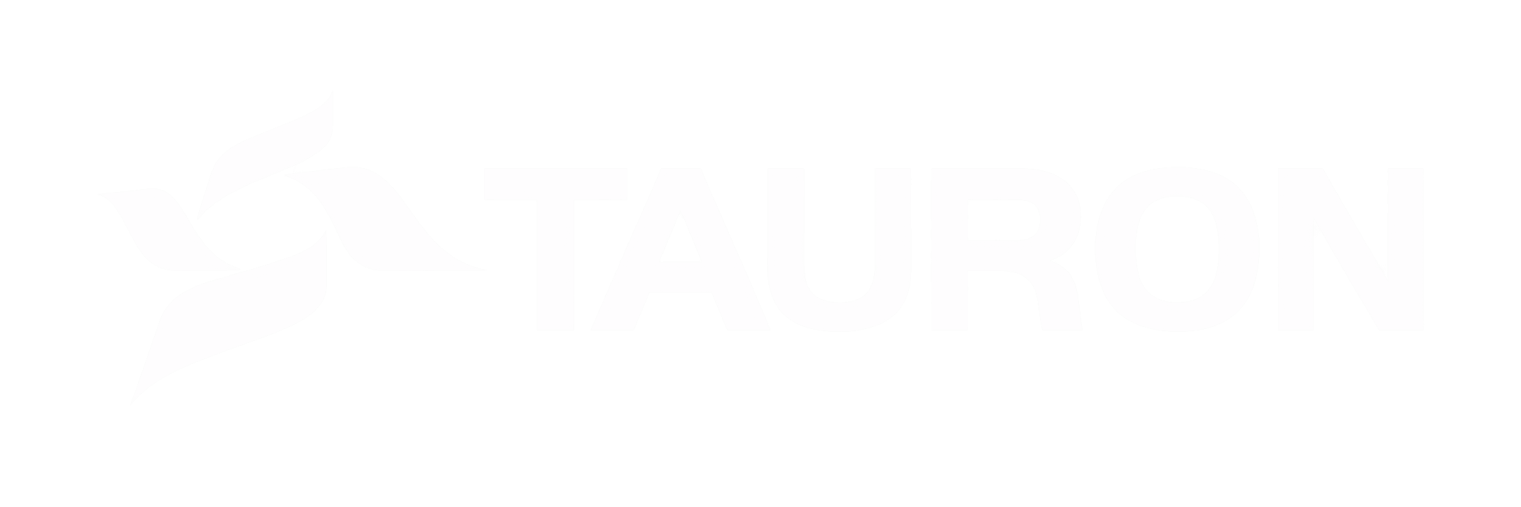 Tauron logo biale