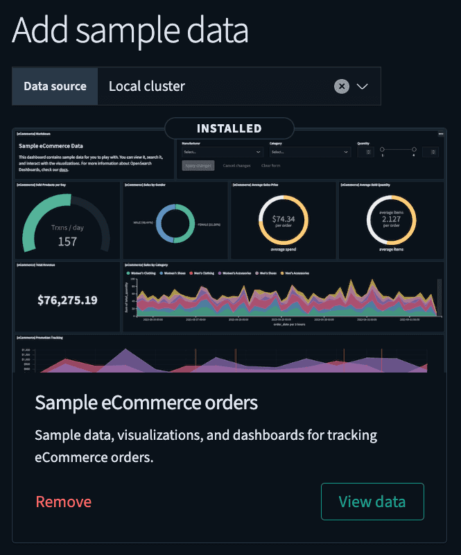 Opensearch dashboards