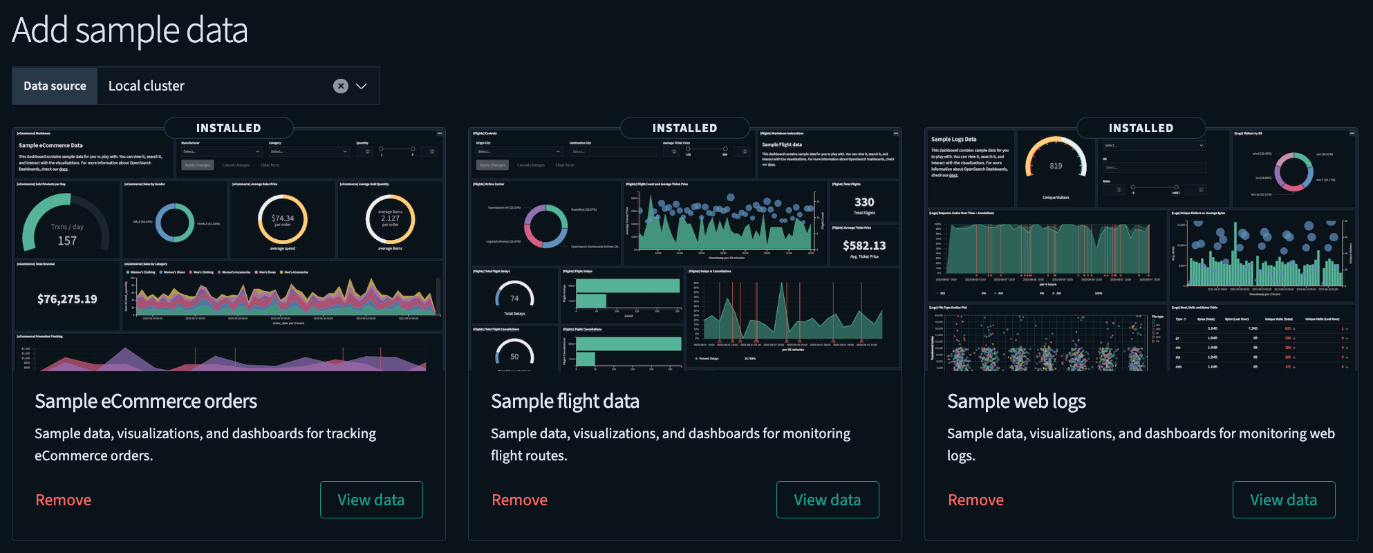 opensearch dashboard