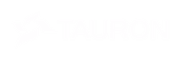Tauron logo biale